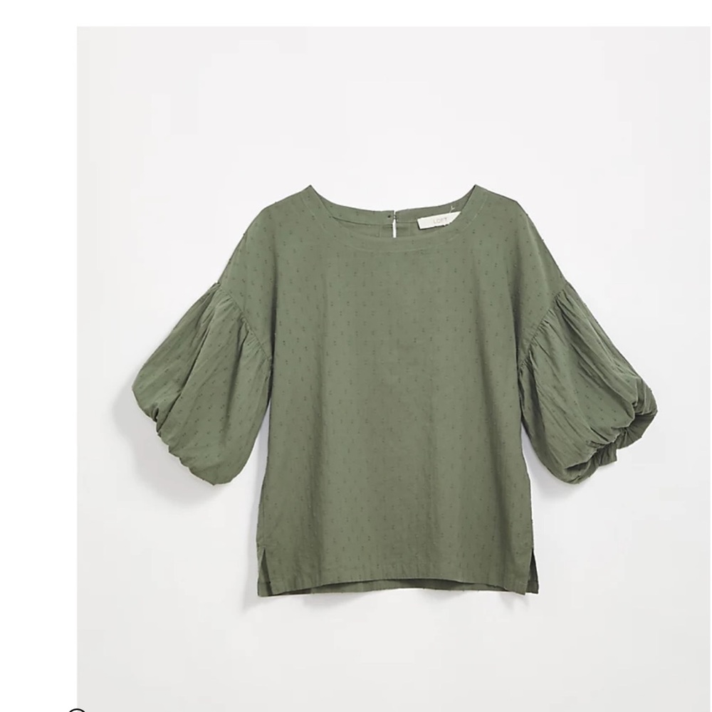 NWT LOFT Balloon Sleeve Top